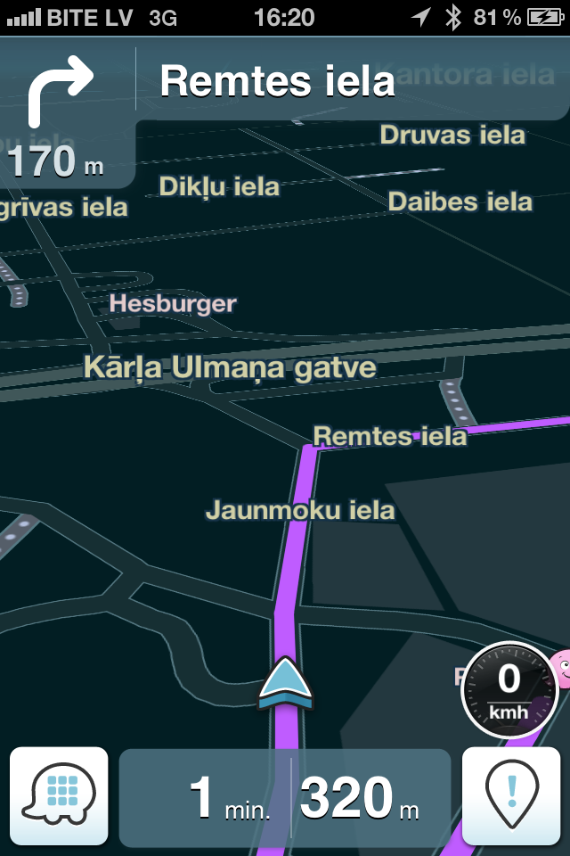 Waze - bezmaksas navigācija un satiksmes informācija telefonā 